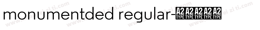 monumentded regular字体转换